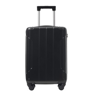 ChicFurnit Luggage 20" Hardside Large Checked Luggage, Hardshell Suitcase ABS Suitcase with Double Spinner Wheels, TSA Lock, Black, 13.6"*8.3"*21.5" - 1 of 4