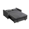 Futon Corduroy Sofa Bed with Pull-Out Bed & Storage Pocket - 4 of 4