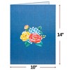 Paper Love HugePop Winter Wonderland Bouquet 3D Pop Up Card - Jumbo 10" x 14" Card - 2 of 4