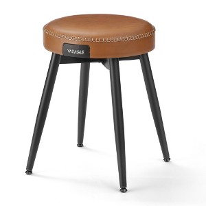 VASAGLE EKHO Collection - Dining Chairs Stools, Upholstered Kitchen Stools, Vanity Stools, Synthetic Leather with Stitching, Mid-Century Modern - 1 of 4