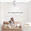 HOMLUX 52" Ceiling Fan with 3 ABS Blades & 6 Speeds & Reversible DC Motor - 2 of 4