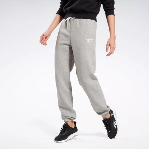 Reebok Identity Fleece Joggers Womens Athletic Pants Medium Medium Grey  Heather : Target