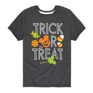 Boys' - Disney - Trick Or Treat Candy Art Short Sleeve Graphic T-Shirt - 1 of 4