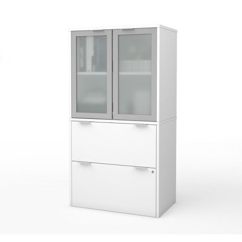 2 Drawer I3 Plus File Cabinet With Storage White Bestar Target