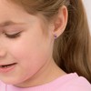 Girls' CZ Bezel Star Screw Back Sterling Silver Earrings - In Season Jewelry - 3 of 4