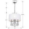Crystorama Lighting Othello 3 - Light Chandelier in  Polished Chrome - 3 of 4