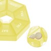 Unique Bargains 7 Grid Polygonal Pill Case 1 Pc - 3 of 4