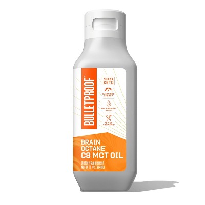 Bulletproof Brain Octane C8 MCT Oil Dietary Supplement - 14 fl oz