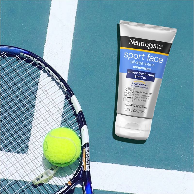 Neutrogena Ultimate Sport Face Oil-Free Sunscreen Lotion - SPF 70+ - 2.5 fl oz, 3 of 12