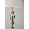 (Set of 3) Glendale Lamp Set Brushed Steel - Adesso: Antique Brass Finish, Polyester Shades, UL Listed - 4 of 4