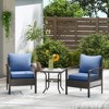 Outsunny Patio Chair Cushions with Seat Cushion & Backrest, Fade Resistant 24" x 24" Seat Replacement Cushion Set - 3 of 4