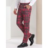 INSPIRE CHIC Men's Plaid Casual Regular Fit Flat Front Stretch Dress Pants - 2 of 4