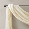 MAYEERTY Diamond Sheer Embroidered Window Scarf for Living Room - 4 of 4