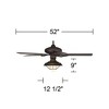 52" Casa Vieja Orb Industrial Rustic Indoor Outdoor Ceiling Fan with LED Light Oil Rubbed Bronze Caged Frosted Glass Wet Rated for Patio Exterior Home - 4 of 4