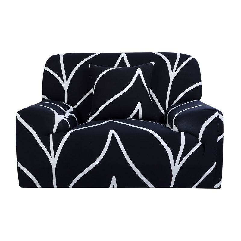 PiccoCasa Stretch Sofa Cover Printed Couch Slipcover for Sofas Couch with One Pillowcase, 1 of 5