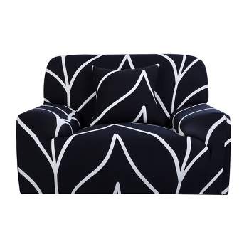 PiccoCasa Stretch Sofa Cover Printed Couch Slipcover for Sofas Couch with One Pillowcase