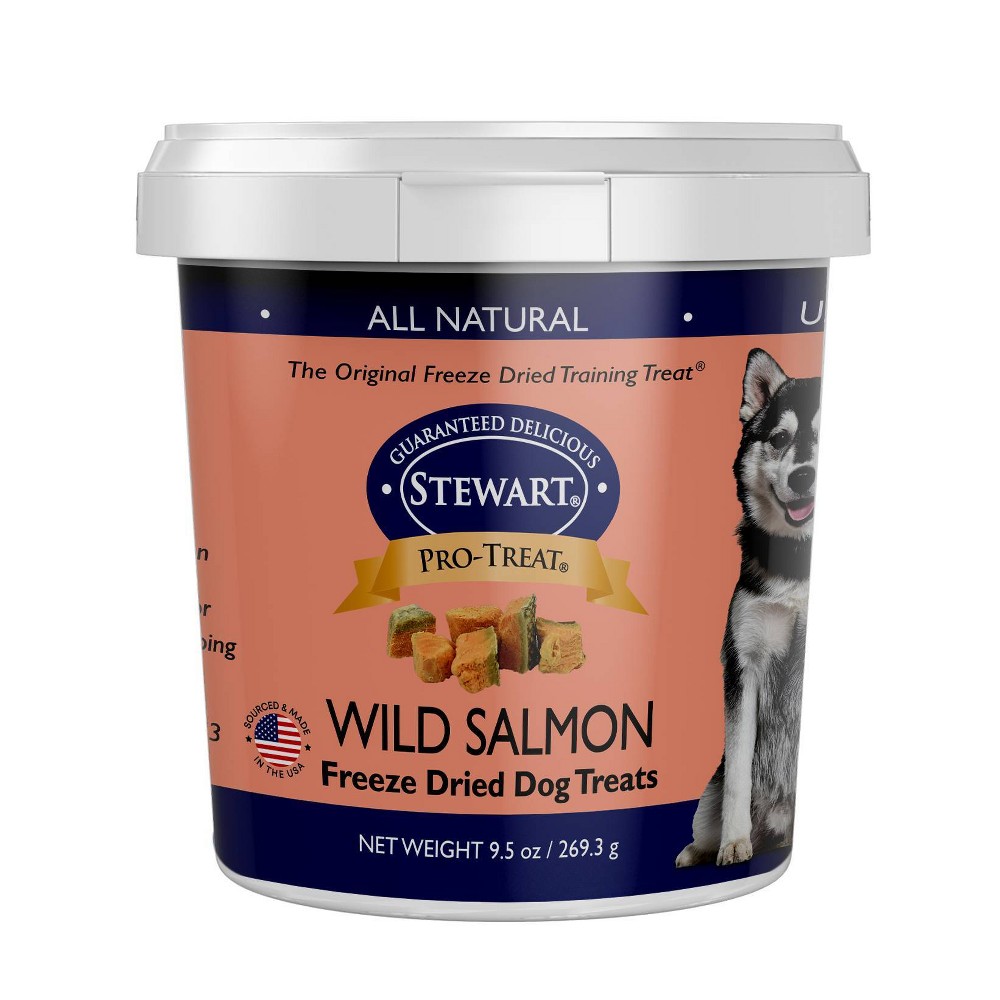 UPC 073101001030 product image for Stewart Freeze-Dried Wild Salmon Dog Treat - 9.5oz Tub | upcitemdb.com