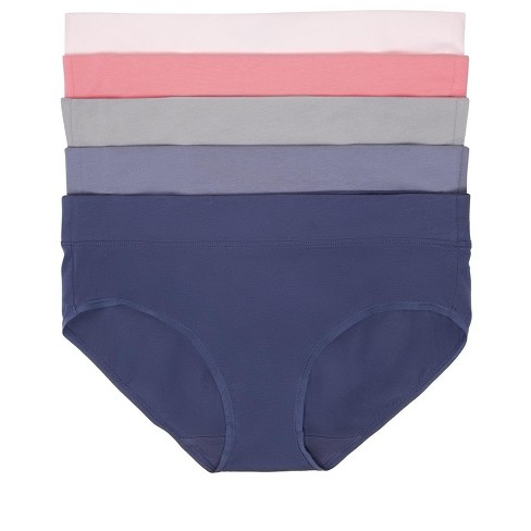 LACE-TRIMMED RIBBED HIPSTER BRIEF, 5-PACK