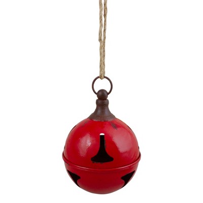 Northlight 5" Red Metal Jingle Bell Hanging Christmas Decoration