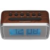 Jensen JCR-232 Clock Radio, Brown. - 2 of 4