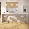 Amisco Swice Upholstered Counter Height Barstool Gray/Gold: 26" Round Polyester Seat, Steel Frame, 300 lbs Capacity - 4 of 4