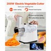 VEVOR Electric Cheese Grater Salad Maker, 200W Salad Shooter, Electric Vegetable Slicer Shredder Chopper for Fruits with 5 Attachments, White - 3 of 4