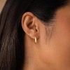 Gold Hoop Earrings Set for Women Trendy, 14K Gold Plated Chunky Hypoallergenic Small Diamond Cartilage Hoops Cute Cubic - 3 of 4