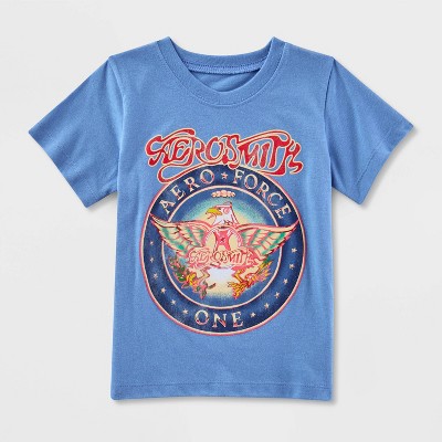 Toddler Aerosmith Band Logo Printed T-shirt Blue Target, 58% Off