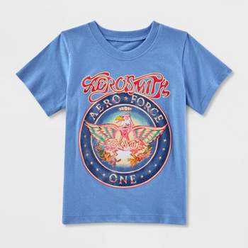 Toddler Aerosmith Band Logo Printed T-Shirt - Blue