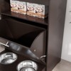 DSVIMOY Pet Feeder Station, Storage Cabinet Dog Food Storage Container with Raised Dog Bowls and Hanger, Brown, 24"*14"*32.25" - 4 of 4