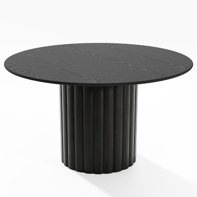 Dovelina Modern Round Dining Table Wood Kitchen Table