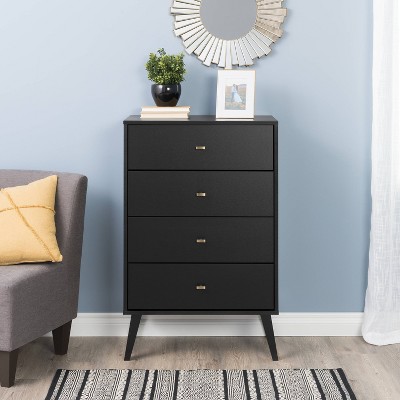 Mid Century Modern 4 Drawer Chest - Prepac : Target