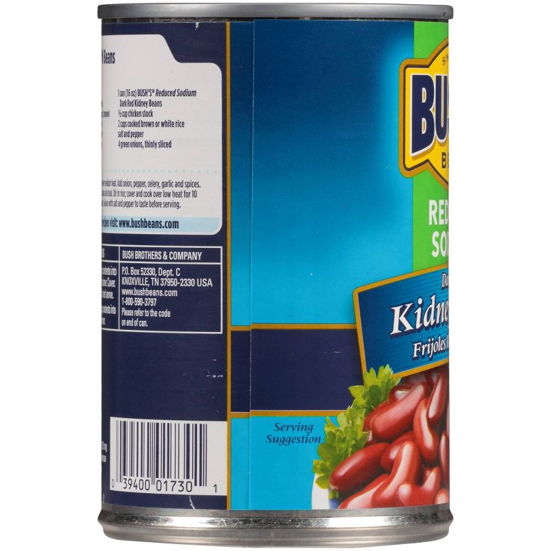 Bush&#39;s Reduced Sodium Dark Red Kidney Beans - 16oz, 4 of 14