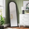 20"x65" Arch Floor Mirror Black - Threshold™: Easel Back, Modern Polystyrene Frame - image 2 of 4