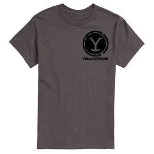 Men's - Yellowstone - Y Brand Stamp Oversized Short Sleeve Graphic T-Shirt - 1 of 4