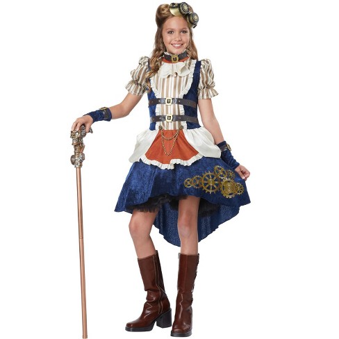 California Costumes Steampunk Fashion Girl Tween Costume, Medium