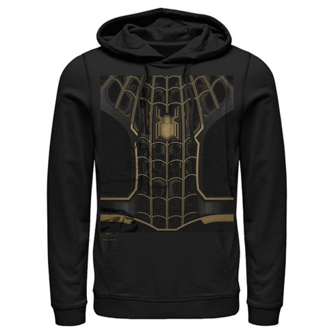 Official Marvel Spider-Man Gold Foil Logo All Season Hoodie