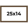 PosterPalooza | Sculpted Gold Picture Frame - UV Acrylic, Backing Board, Hanging Hardware Included - 2 of 4