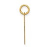 Black Bow Jewelry 14k Yellow Gold, Athletic Collection, Small Polished Number 57 Pendant - 2 of 4