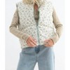 Women's Reversible Floral Puffer Vest - WISHLIST - 3 of 4