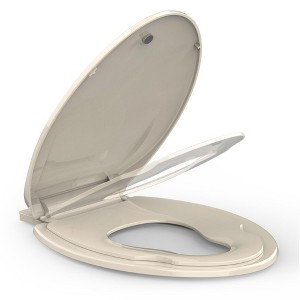 Toilet Seat, Soft Close Lid, Slow Close Noiseless Design, American Standard Compatible - 1 of 1