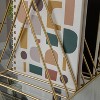 Martha Stewart Metal Triangle Slot Magazine File Holder Gold: Office Desk Organizer & Gold Desk Accessories - 2 of 4
