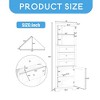 Bathroom Storage Cabinet, Triangle Storage Cabinets with 3 Drawers & Adjustable Shelf, Tall Corner Cabinet for Bath Room - Leovsnove - 3 of 4