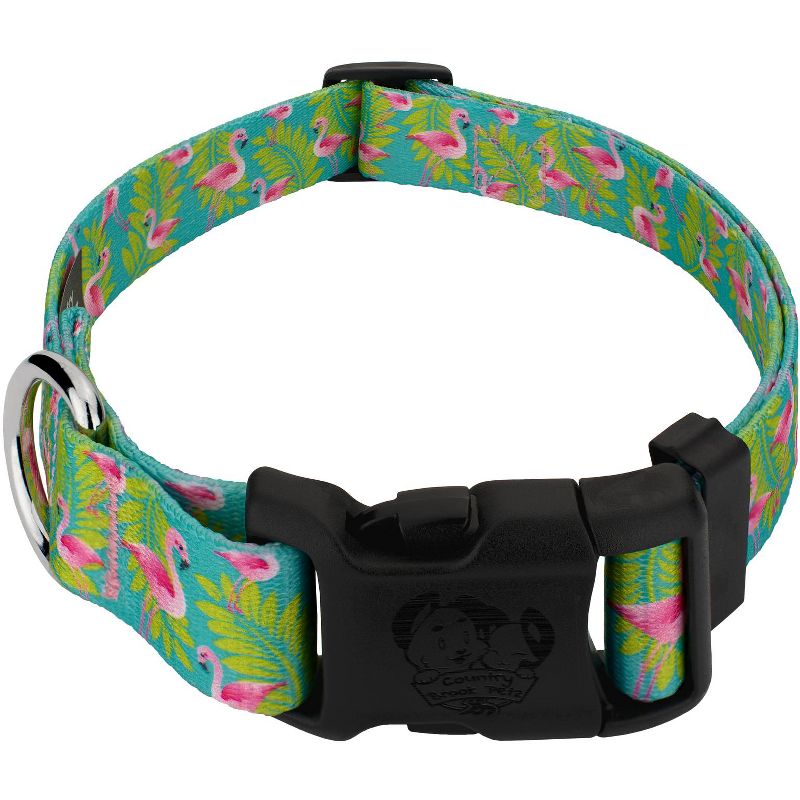 Country Brook Petz Deluxe Flamingos Dog Collar - Made In The U.S.A., 1 of 6