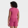 Girls' Short Sleeve Ribbed T-Shirt - art class™ - 2 of 3