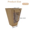 Unique Bargains Bouquet Bag with Transparent Window Florist Gift Packaging for Birthday Christmas Wedding 10 Pcs - 2 of 4