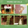 TopComfy Pet Tower Wide Christmas Themed Cat Tree Tower Festive Design Climbing Scratching Post Indoor Pet Toy for Cats, Red, 52.4"*13.4"*74.5" - 3 of 4