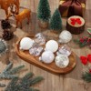 30 Pcs Christmas Ball Ornaments, 2.36 Inch Christmas Balls for Holiday Wedding Party Decoration, Silver - 4 of 4