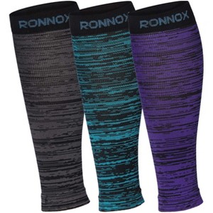 Tipi Toe Unisex 3 Pairs Bright Colored Cosmic Weave Calf Compression Tube Sleeves 12-14 mmHg Great for Athletic & Medical Use - 1 of 4