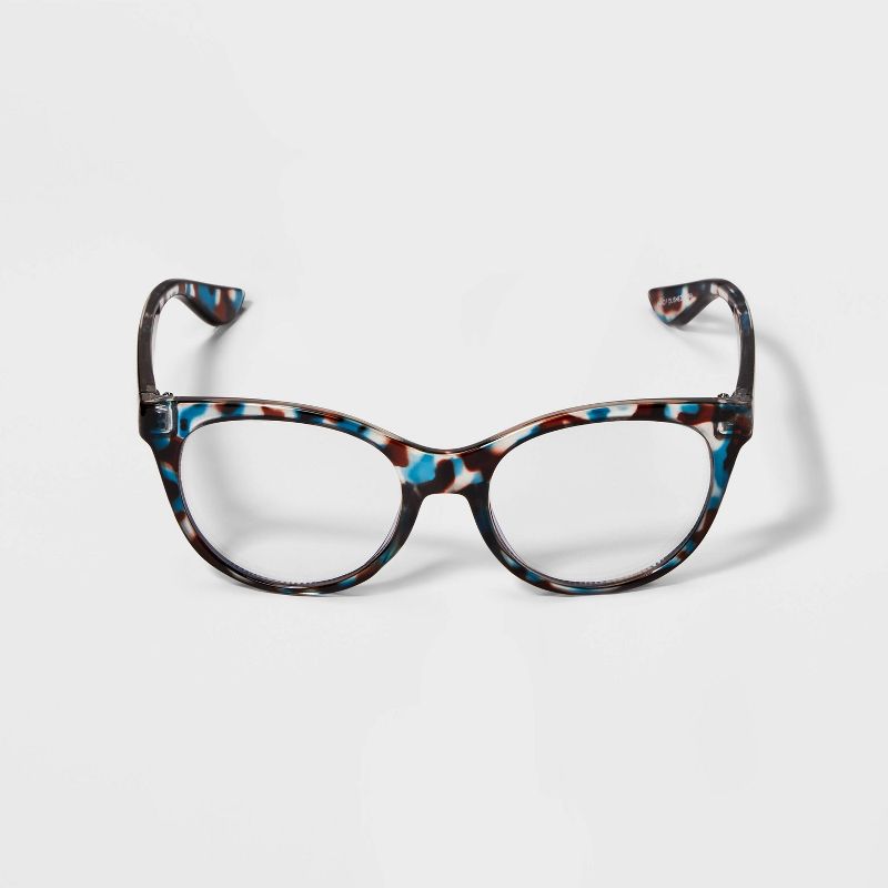 Girls&#39; Blue Light Filtering Oval Glasses - Cat &#38; Jack&#8482; Clear, 1 of 3